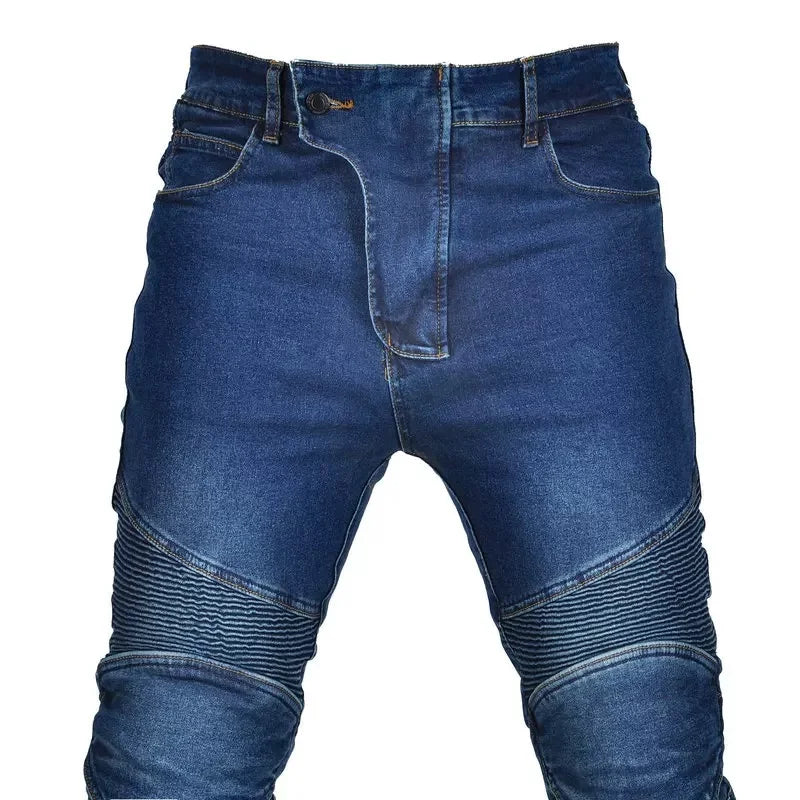 Motorcycle Blue Pants Black Men Jeans Motocross Road — product photo 4 of 6