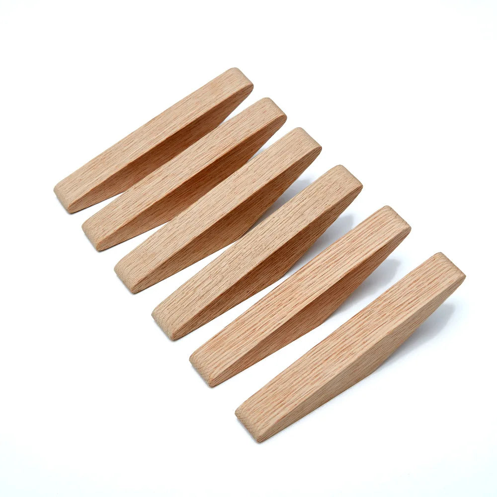 1/4pcs Natural Wood Clothes Hanger Wall Mounted Coat — product photo 3 of 6