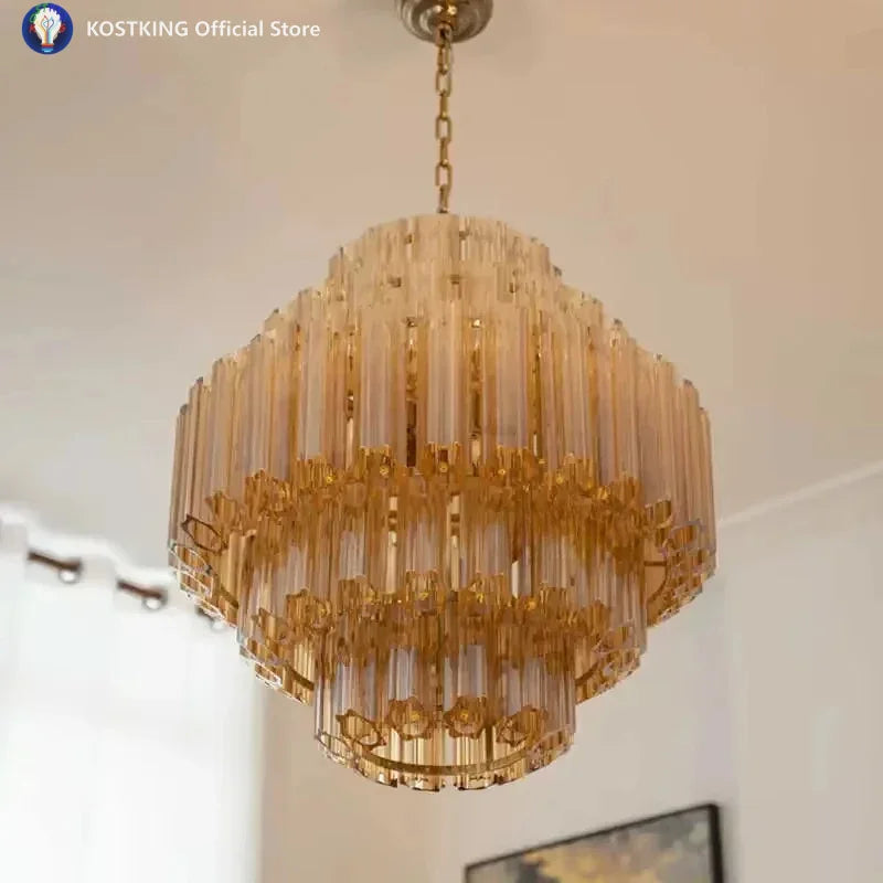 Nordic Modern Luxury Glass Pendant Lights Living Dining — product photo 4 of 6