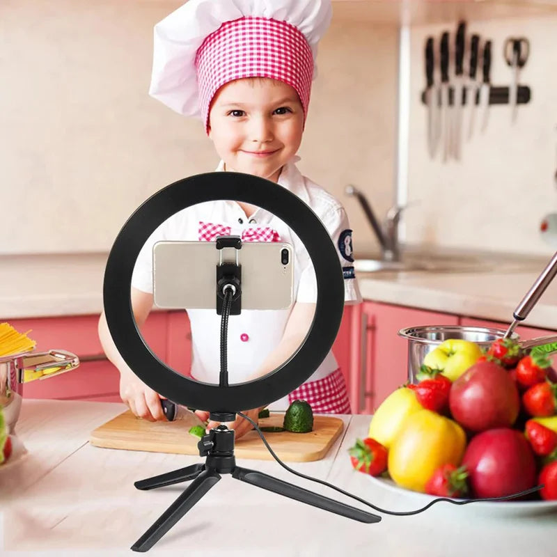10" 26cm Dimmable LED Ring Light Kit with — product photo 3 of 6