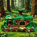 Magic Green Underground Cottage Craft Model With Flower — main product photo
