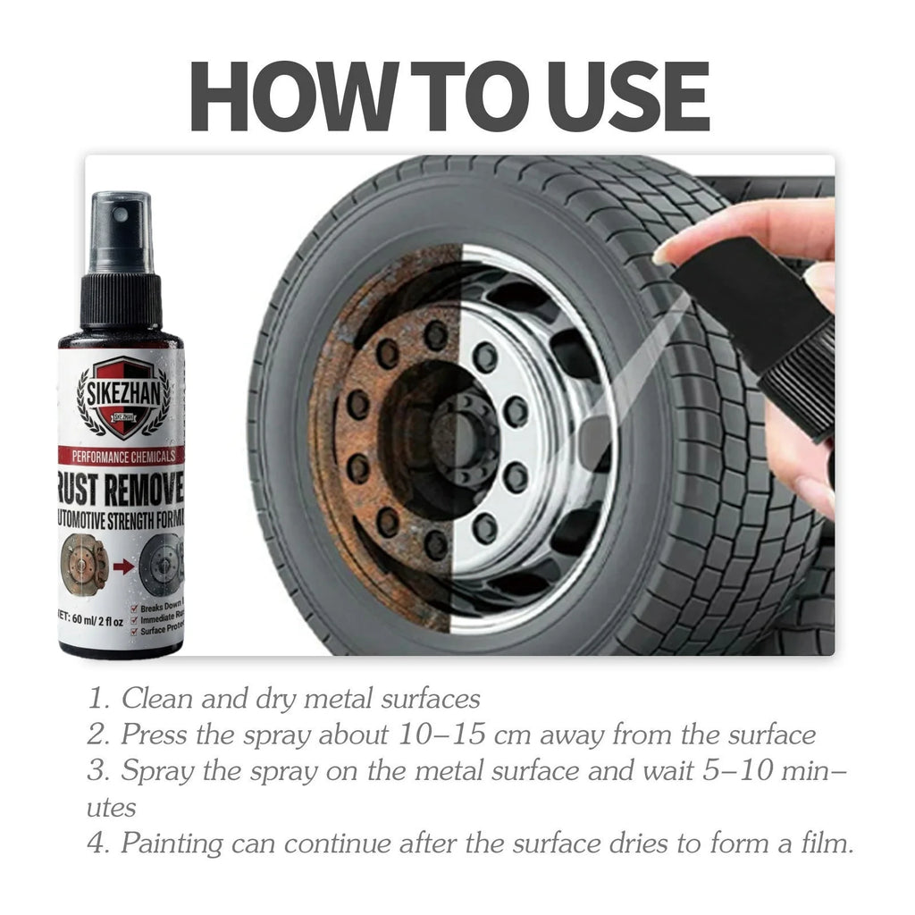 Professional Car Rust Remover Spray Kit for Brake — product photo 5 of 6