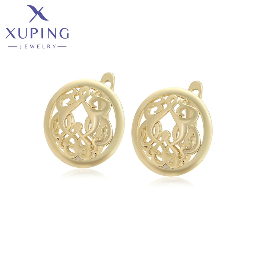 Xuping Jewelry Simple No Stone Light Gold Color — main product photo