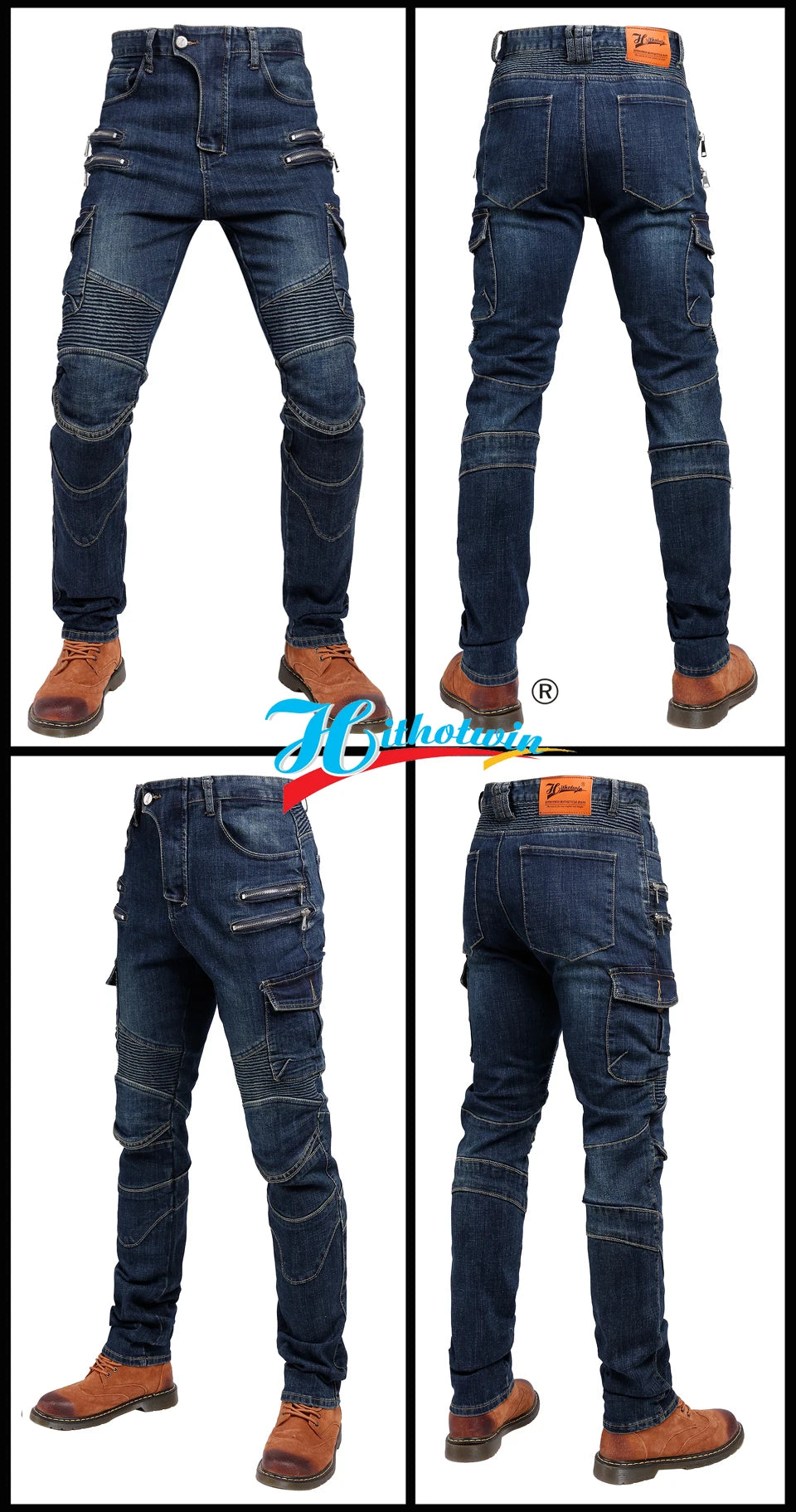 Men Motorcycle Riding Jeans Protective Pants Summer Riding — product photo 5 of 6