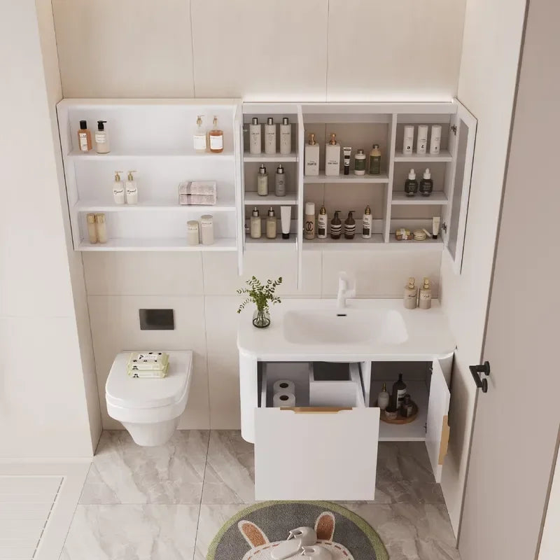 Rock Slab Seamless Wash Basin Corian Integrated Sink — product photo 4 of 6