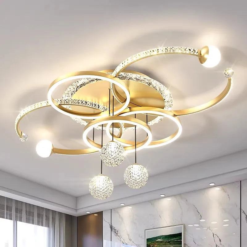 Luxury Modern Living Room LED Ceiling Pendant Lamp — product photo 4 of 6