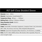 Self Closing PET Expandable Braided Sleeve Insulated Wrap — product photo 2 of 6