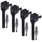 4pcs Ignition Coil & Spark Plug Set for — main product photo