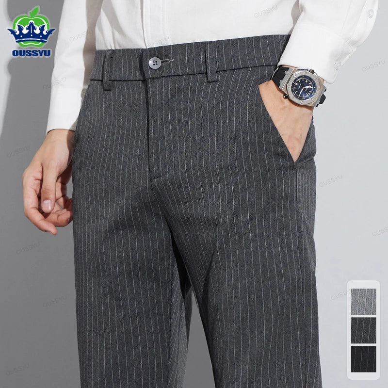 High Quality Brand Clothing Autumn Stripe Suit Pants — main product photo