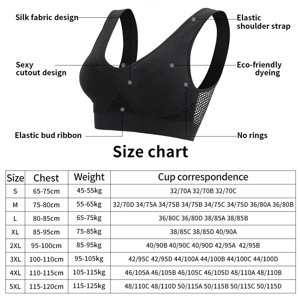 Tube Top Bra Sports Bra seamless plus size — product photo 3 of 6