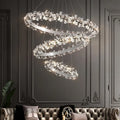Mordern Luxury Sun Flower Crystal Rings Chandeliers For — main product photo
