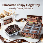 Crispy Squishy Toy Set｜Chocolate Donut Macaron Crunchy Stress — main product photo