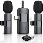 4-in-1 Dual Wireless Lavalier Microphone — main product photo