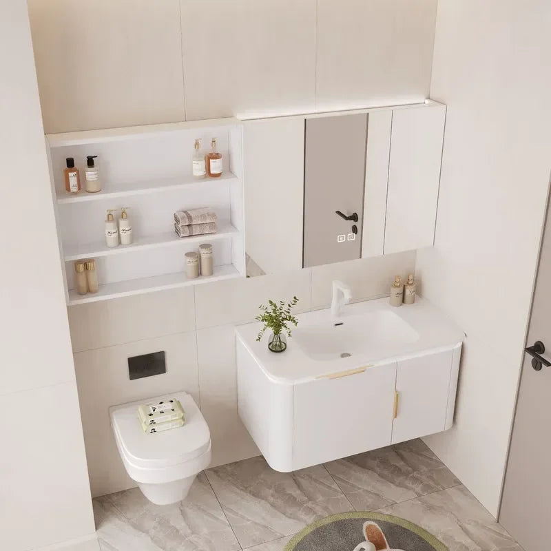 Rock Slab Seamless Wash Basin Corian Integrated Sink — product photo 2 of 6