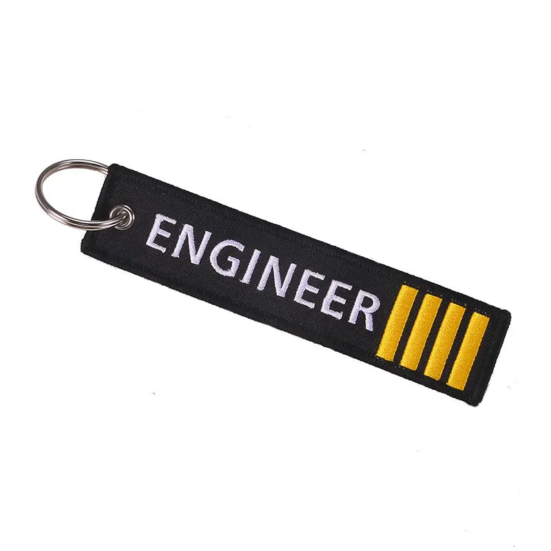 3PCS Engineer Embroidery Letter Motorcycles Key Chain and — product photo 5 of 6