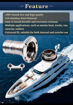 1.5" 2 inch 316 Stainless Steel Marine Boat — product photo 5 of 6