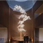 Ginkgo Leaves Loft Hanging Chandelier Light For High — product photo 2 of 6