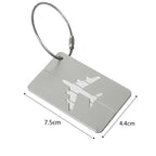 1pcs Unisex Metal Luggage Tag Portable Label Suitcase — product photo 6 of 6