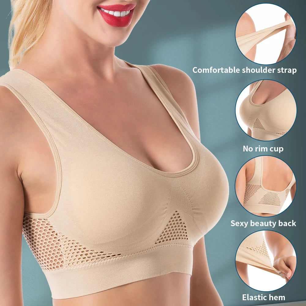 Tube Top Bra Sports Bra seamless plus size — product photo 2 of 6