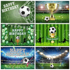 Football Birthday Backdrop Custom Decorate Soccer Field Stadium — main product photo