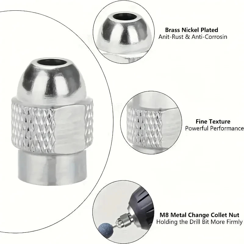 Premium Rotary Tool Chuck Set-Quick Change Drill Adapter — product photo 3 of 6