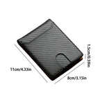 Simple Slim Men's Wallet High Quality Carbon Fiber