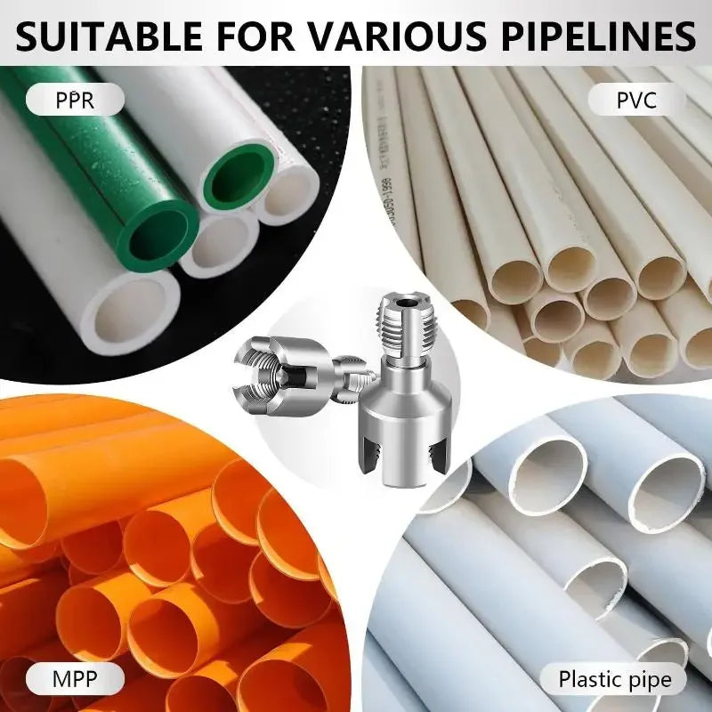 Electric Drill PVC Pipe Threader Fast Internal External — product photo 4 of 6