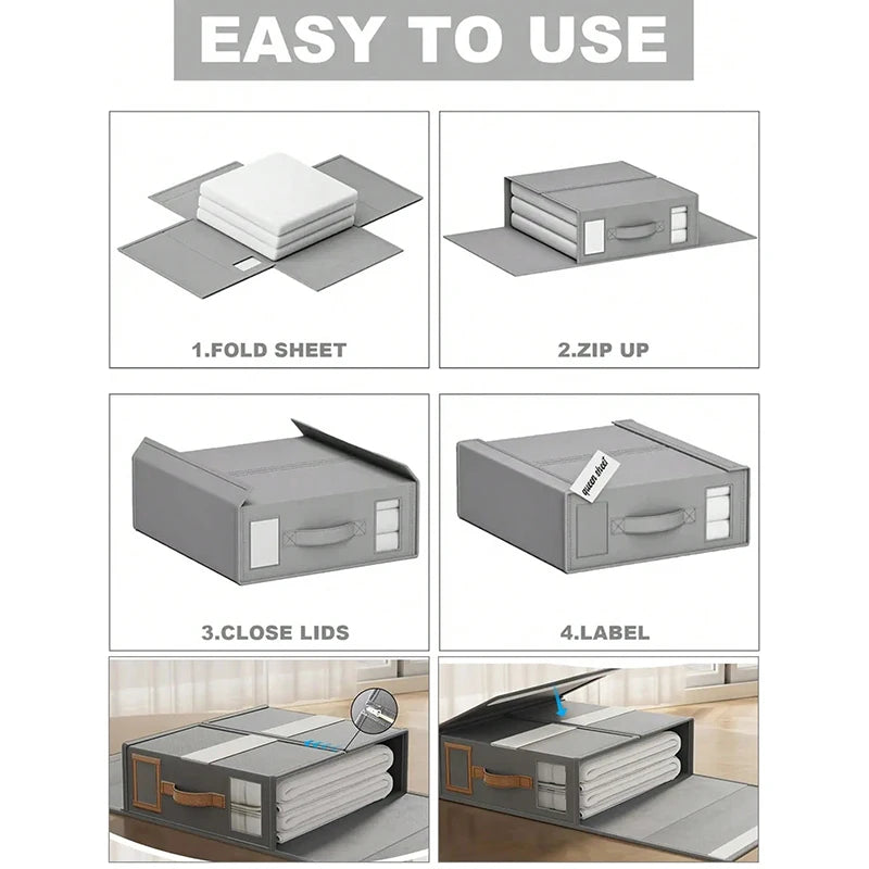 Bed Sheet Foldable Organiser Clothes — product photo 4 of 6