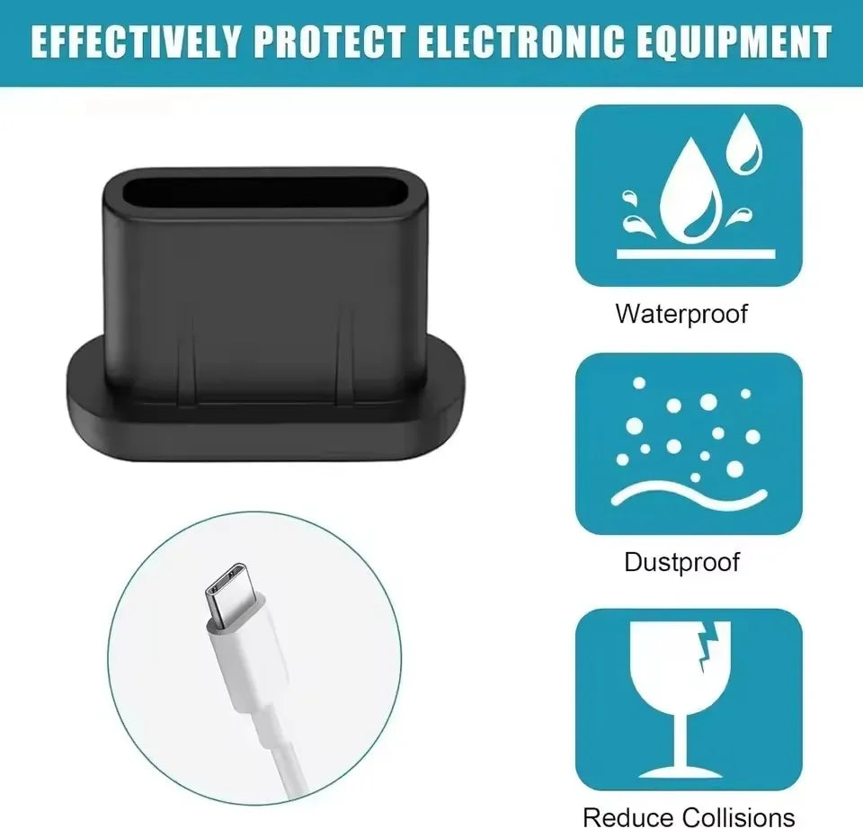 Silicone Dust Plugs Type C Charging Port Protector — product photo 5 of 6