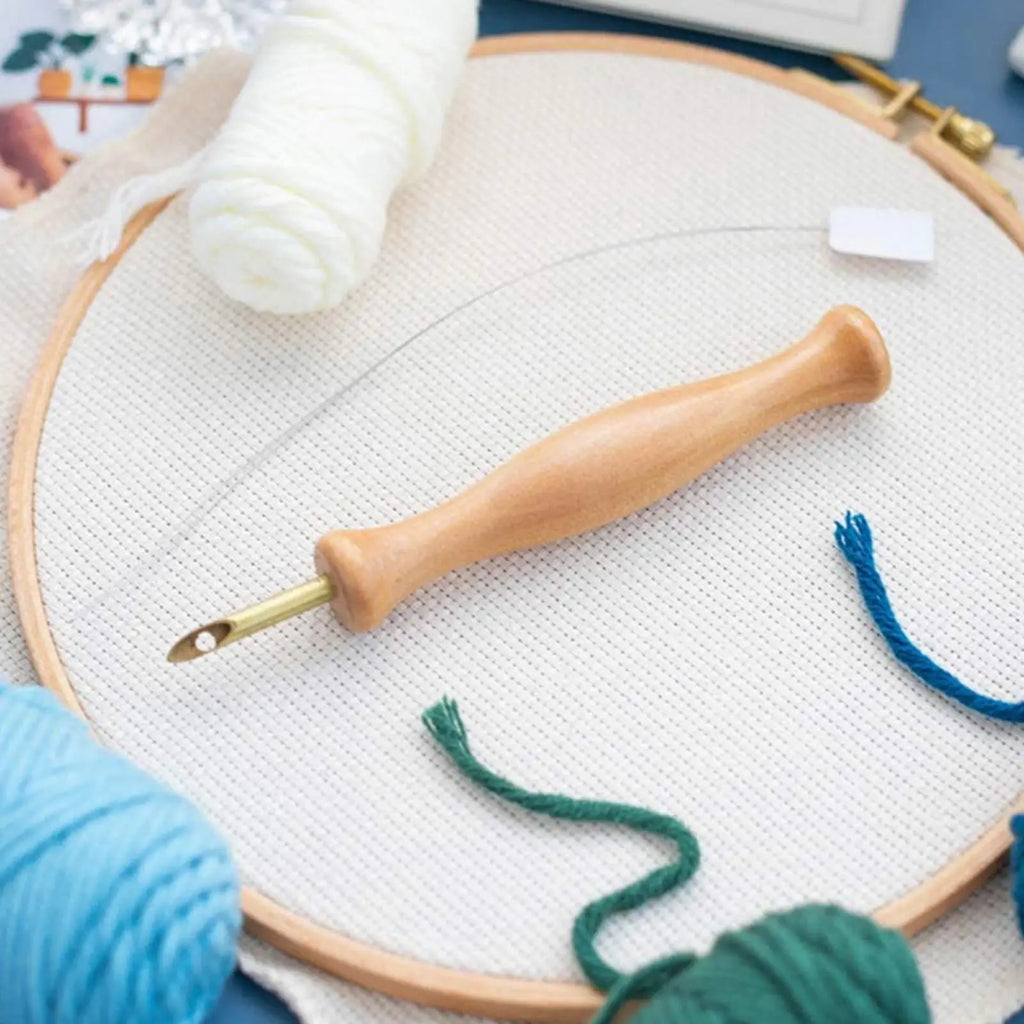 Complete Punch Needle Embroidery Kit Beginner Friendly Plastic — product photo 6 of 6