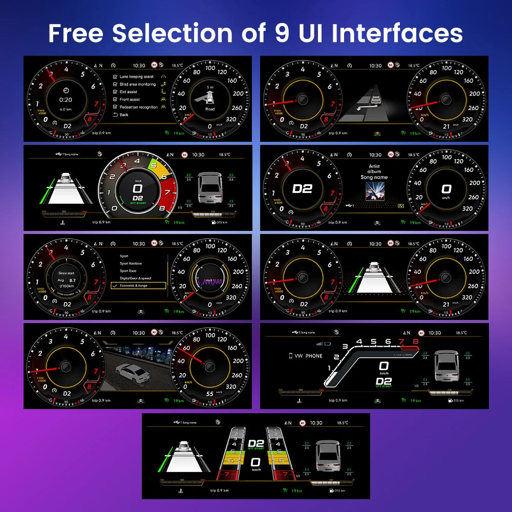 LCD Car Digital Dashboard Cluster For Audi A3 — product photo 5 of 6