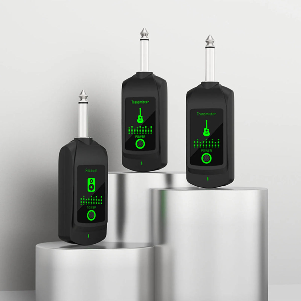 Wireless Transmitter Receiver System 50M Range Rechargeable Audio — product photo 2 of 5