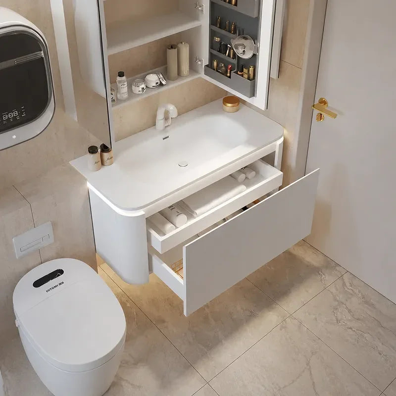 Rock Slab Seamless Wash Basin Corian Integrated Sink — main product photo