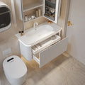 Rock Slab Seamless Wash Basin Corian Integrated Sink — main product photo
