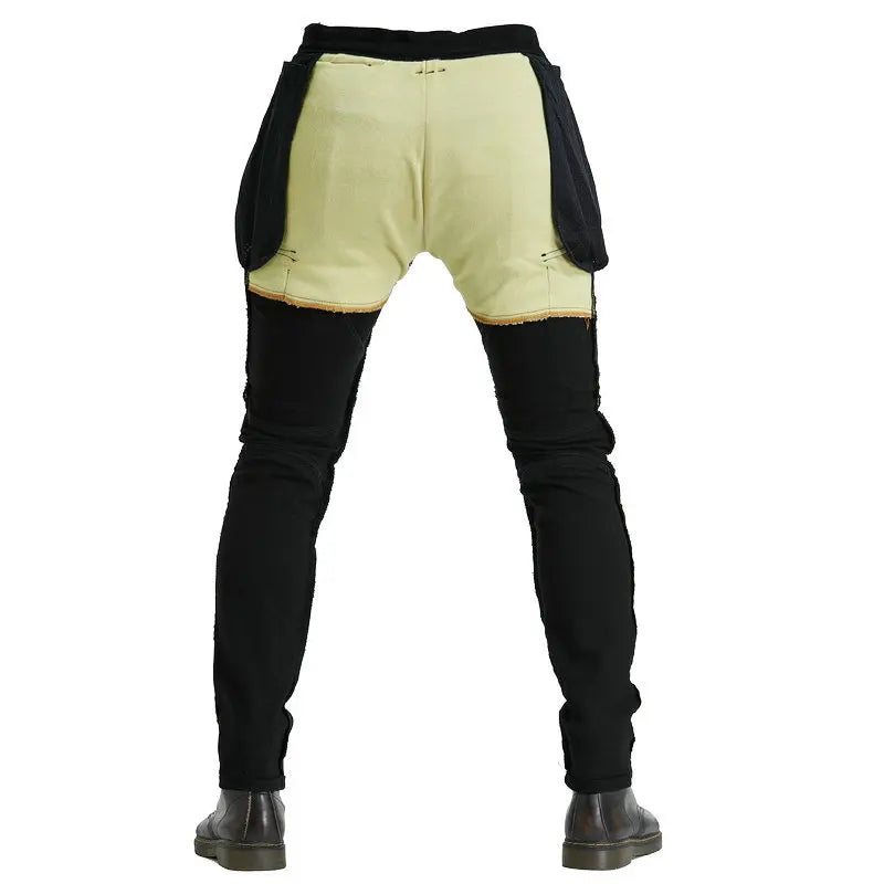 Men Multi Pocket Kevlar Motorcycle Riding Jeans Stretch — product photo 4 of 6