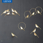 Modern Luxury Magpie Led Ceiling Chandelier Creative Bird — product photo 6 of 6