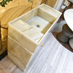 #￥Wholesale Luxury Bathroom Vanity Cabinet with Sink Natural — product photo 4 of 5
