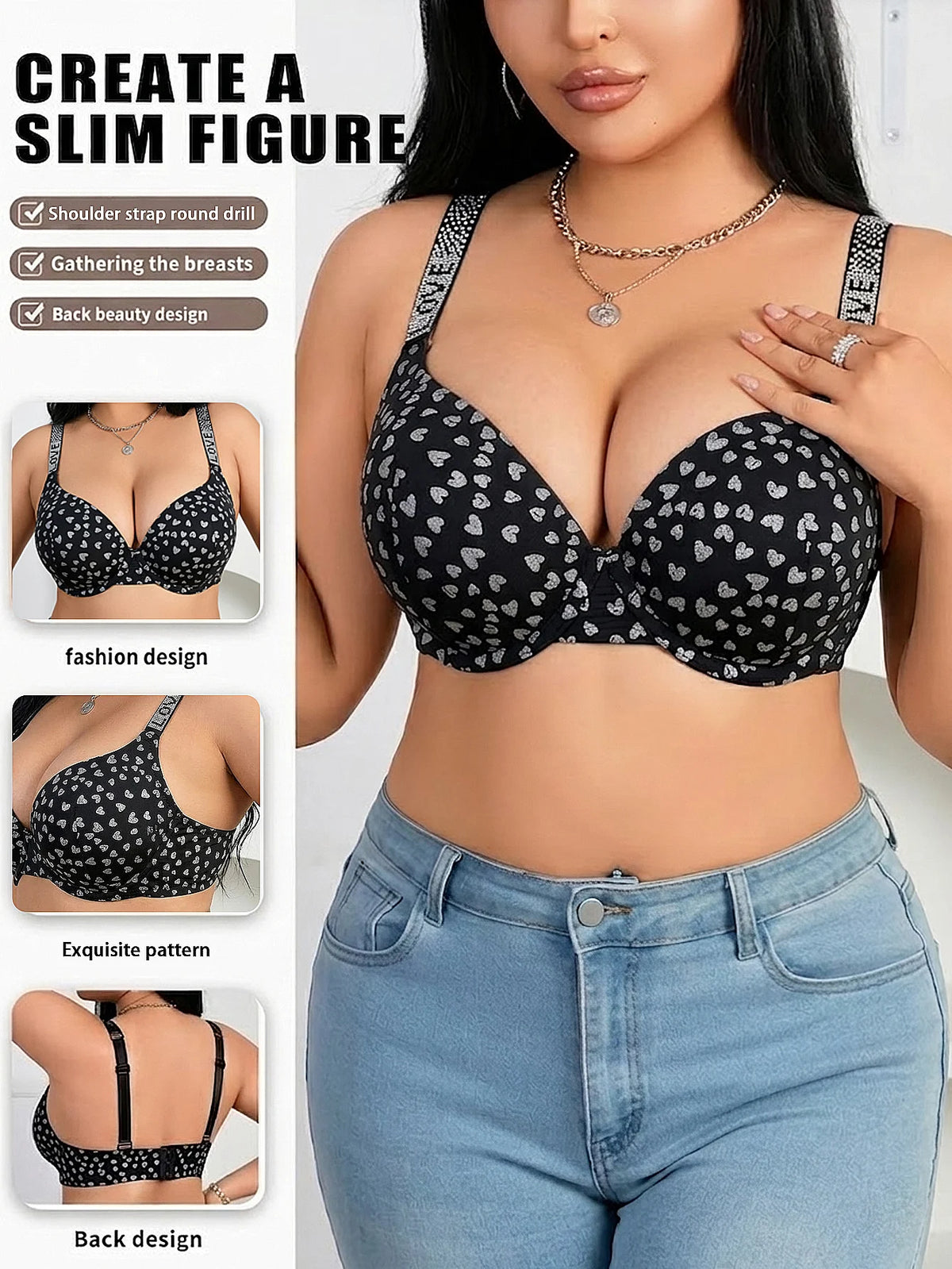 Plus Size B C D Thin Cup Women's — main product photo
