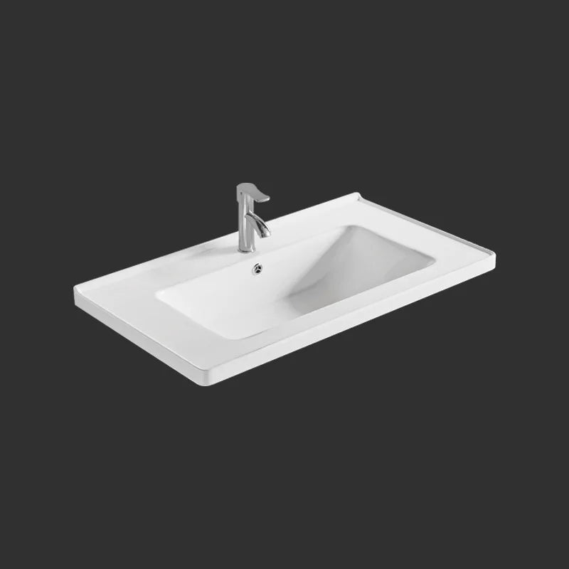 Semi Recessed Ceramic Countertop Basin — main product photo