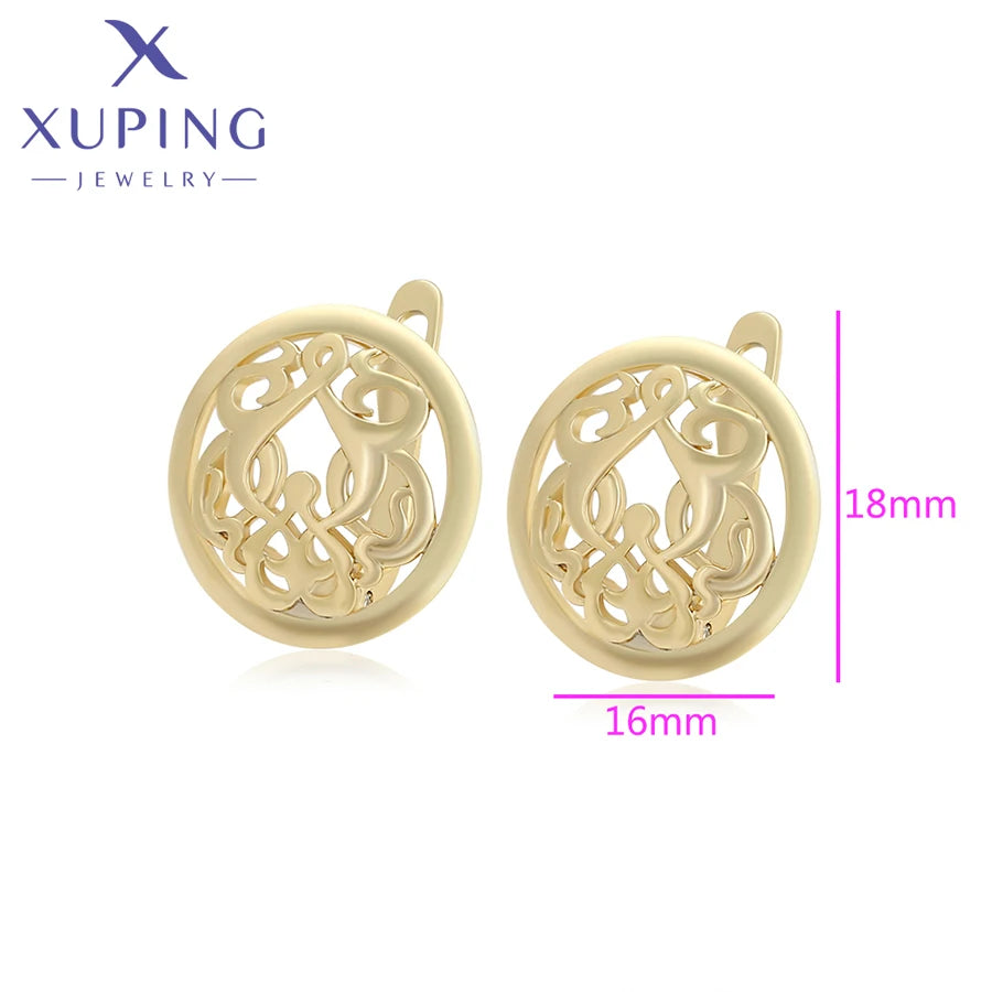 Xuping Jewelry Simple No Stone Light Gold Color — product photo 2 of 6