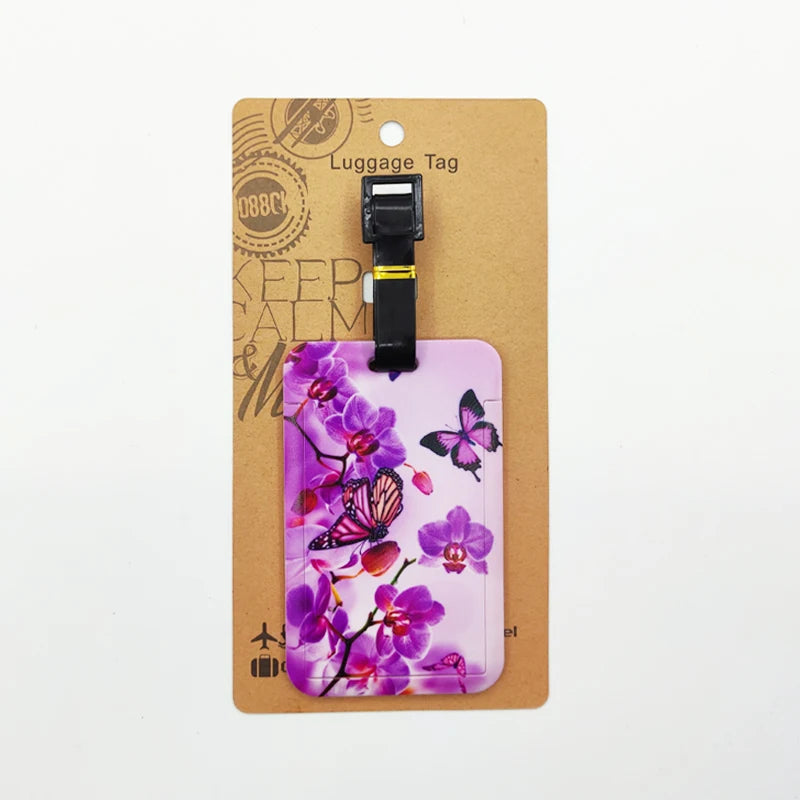 Butterfly Luggage Label Women Travel Luggage Tag Girls — product photo 4 of 6