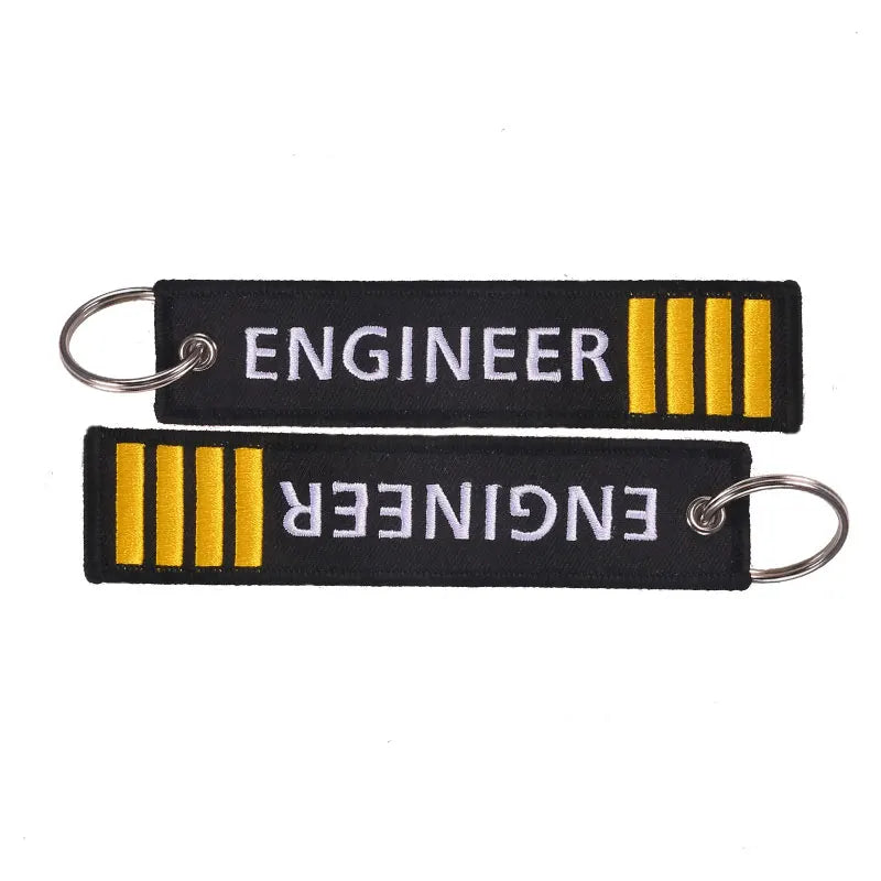 3PCS Engineer Embroidery Letter Motorcycles Key Chain and — product photo 3 of 6