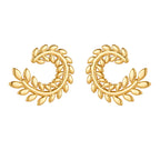 DIEYURO 316L Stainless Steel Golden Ear of wheat — product photo 5 of 6