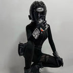 WOSAWE Sexy Motorcycle Jacket and Pants Set Summer — product photo 4 of 4
