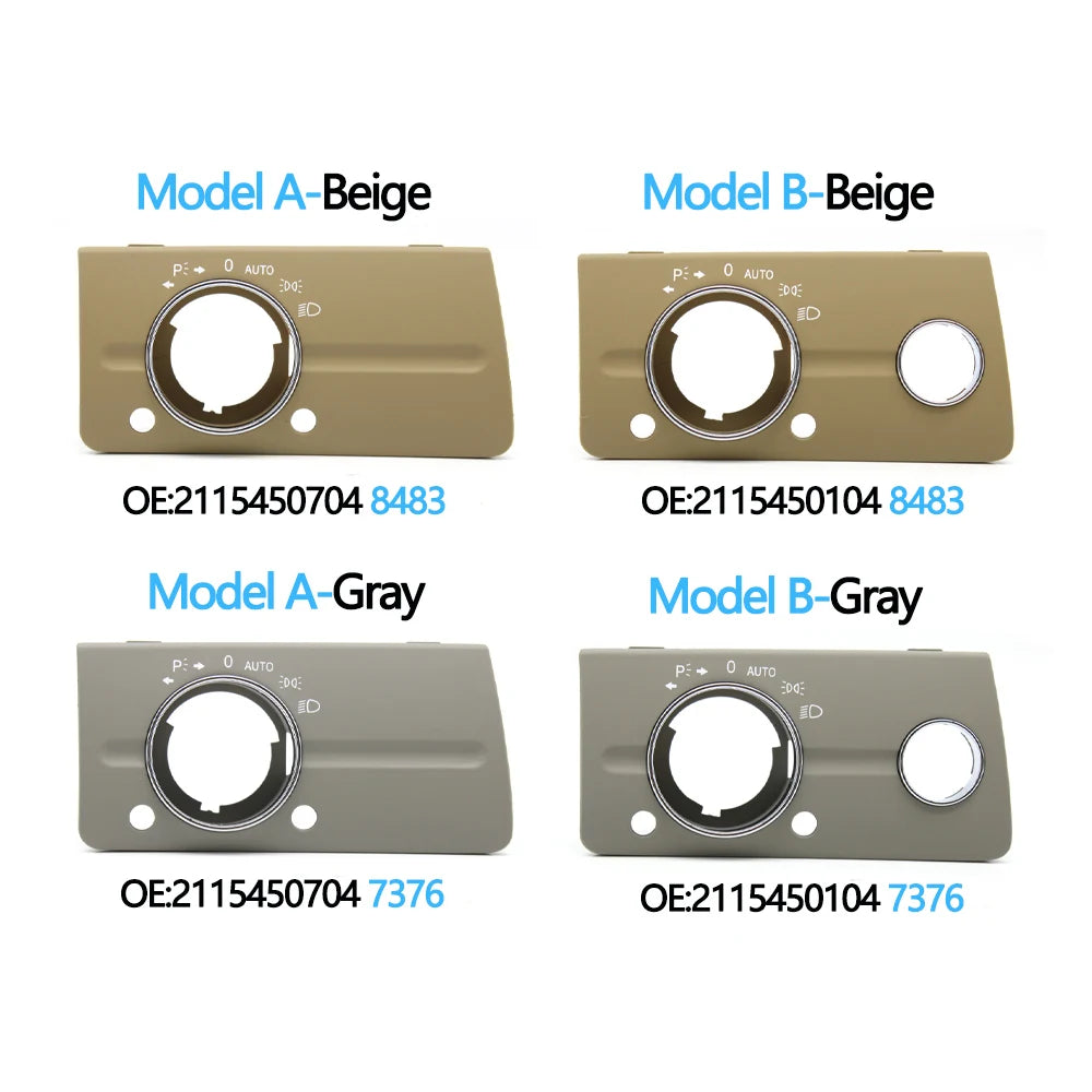 LHD RHD Front Dashboard Headlight Lamp Switch Cover — product photo 4 of 6