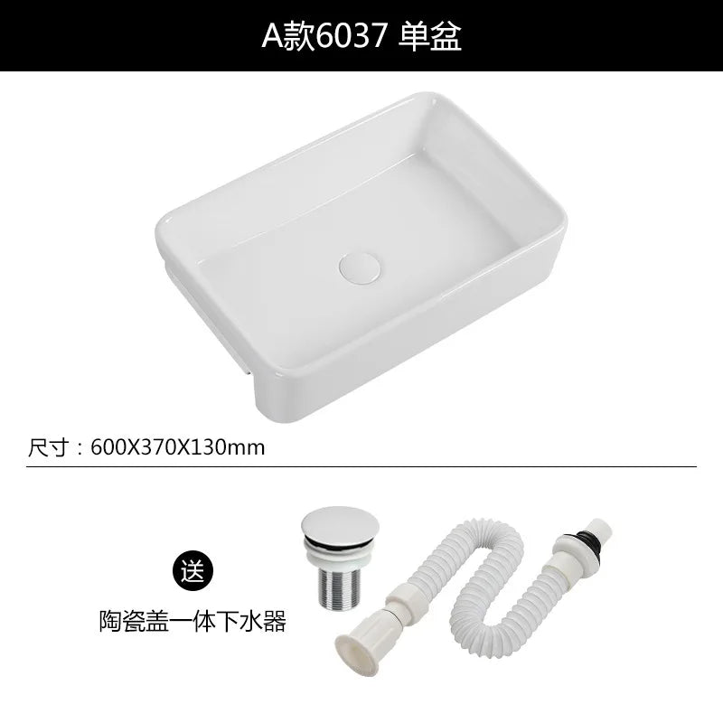 Bathroom Wash Basin Ceramic European Golden Finish for — product photo 6 of 6
