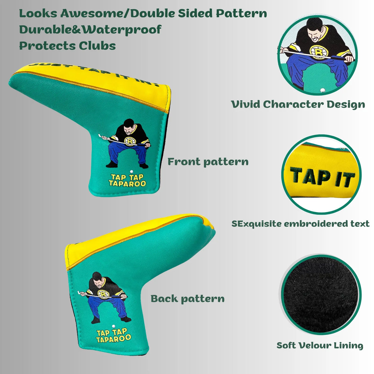 Happy Gilomre Golf Putter Cover — product photo 5 of 6