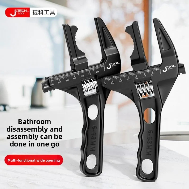Large Opening Adjustable Pipe Wrench — product photo 3 of 6