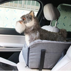 1pcs linen Fabric Pet Car Seat Mat Portable — product photo 2 of 6