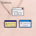 Computer Erro Message Enamel Pins Windows Xp Task